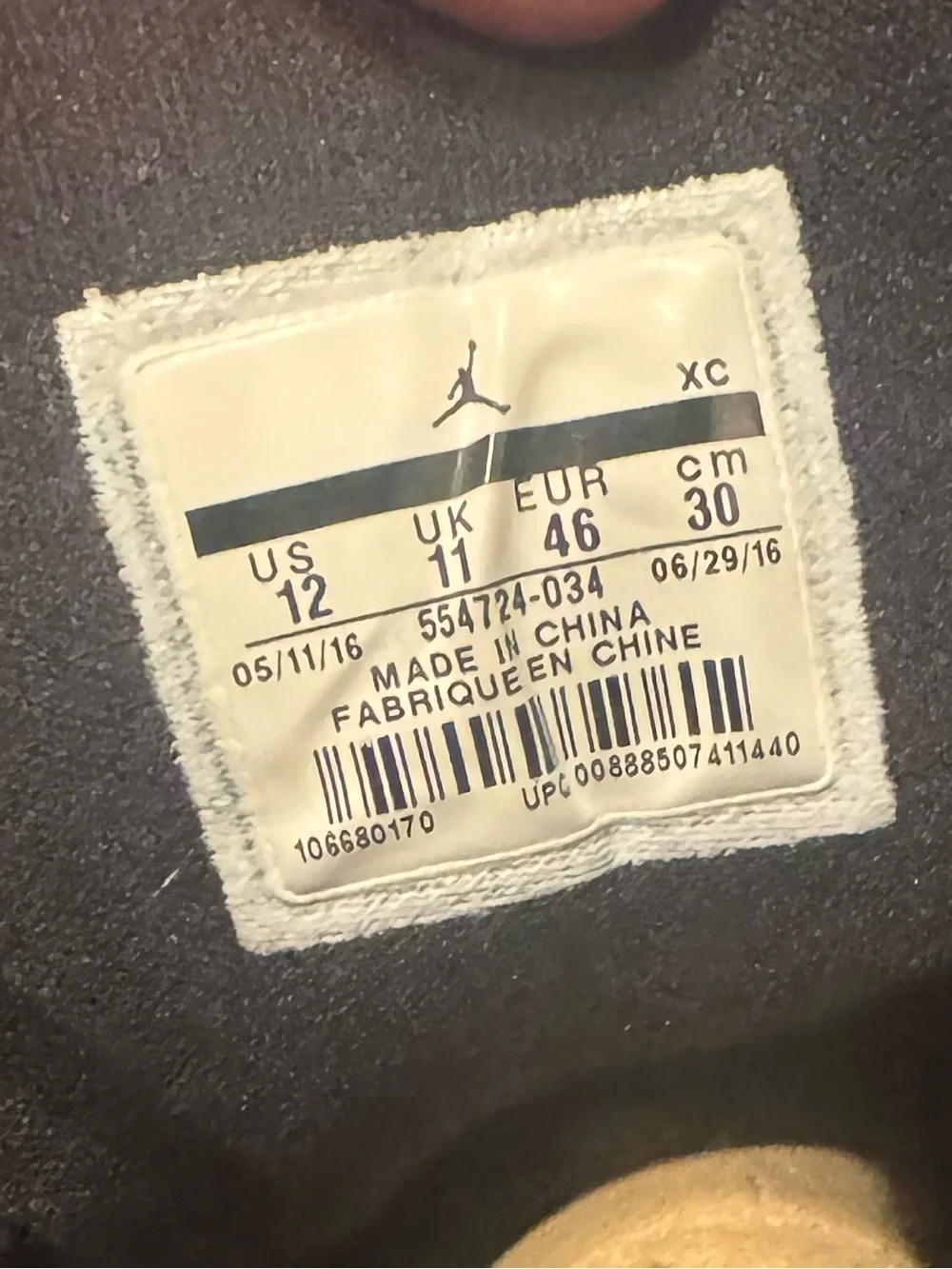 Air Jordan 1 Retro High-Top Sneakers - Black Size 12